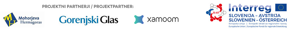 Mohorjeva, Gorenjski glas, Xamoom, Interreg